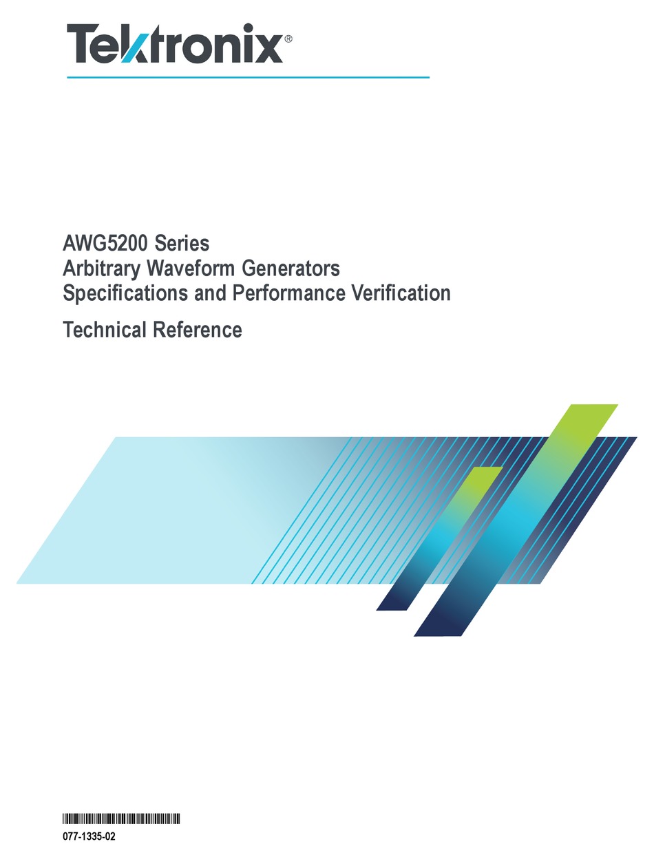 TEKTRONIX AWG5200 SERIES TECHNICAL REFERENCE Pdf Download | ManualsLib