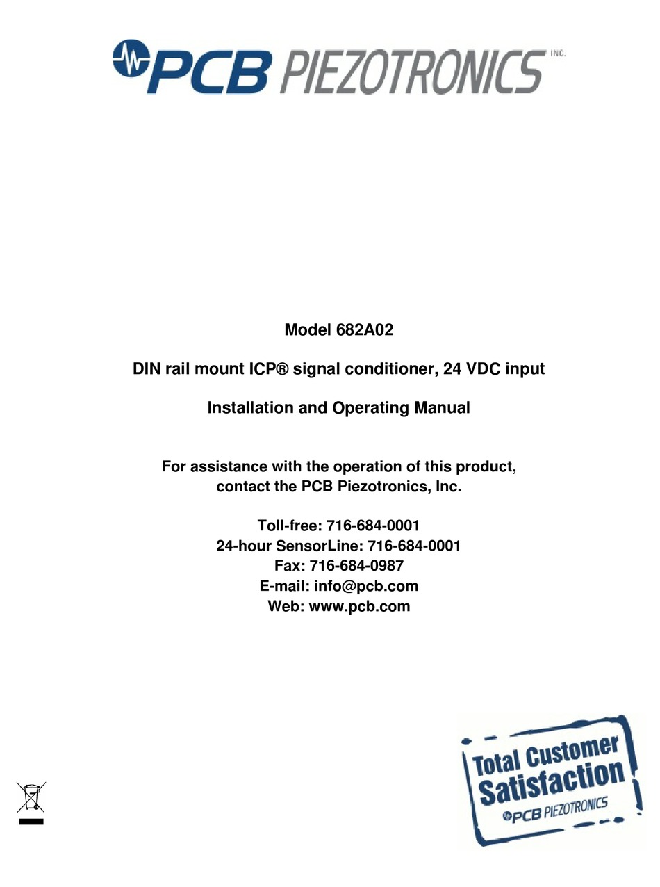 PCB PIEZOTRONICS 682A02 INSTALLATION AND OPERATING MANUAL Pdf Download ...