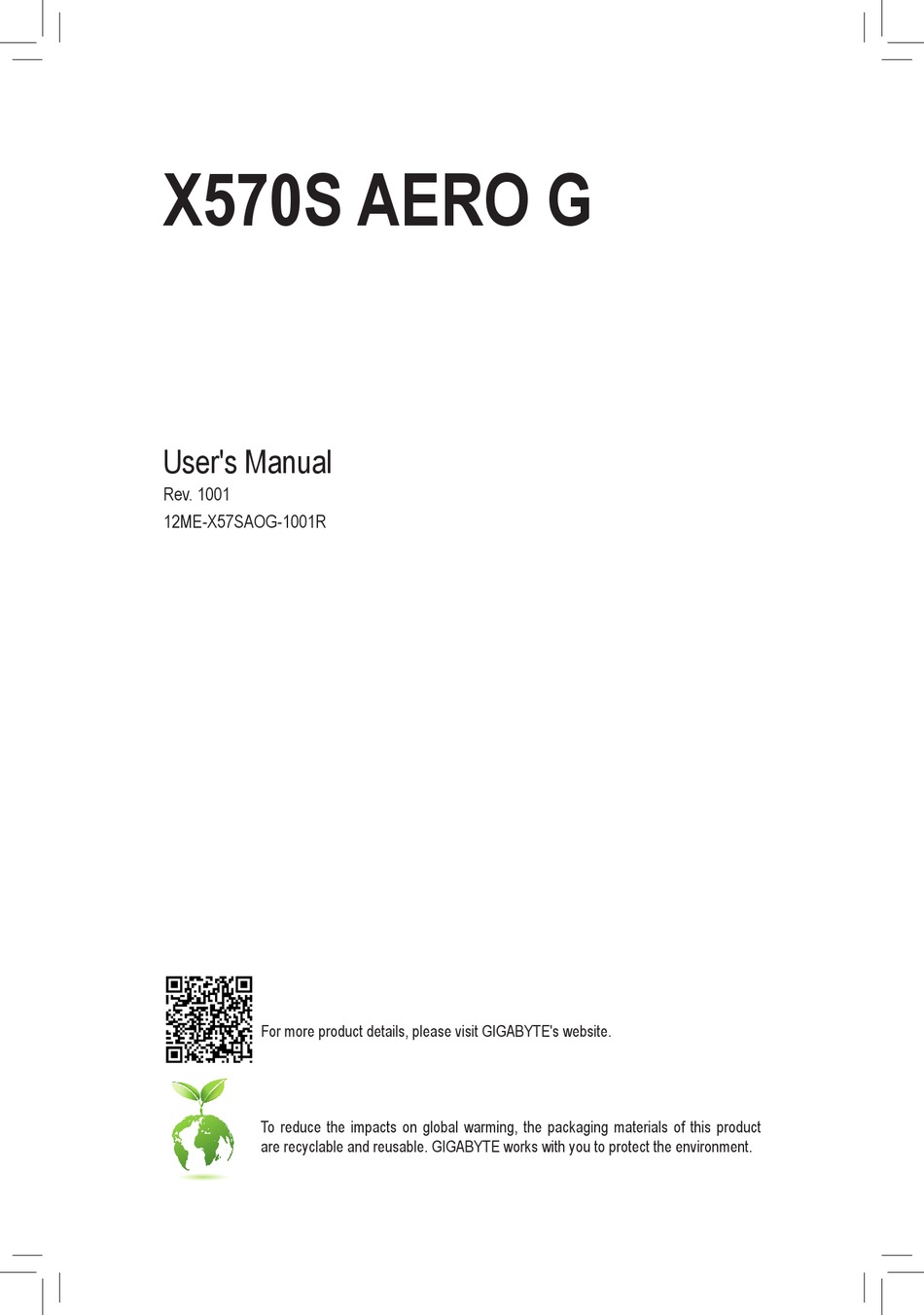 GIGABYTE X570S AERO G USER MANUAL Pdf Download ManualsLib