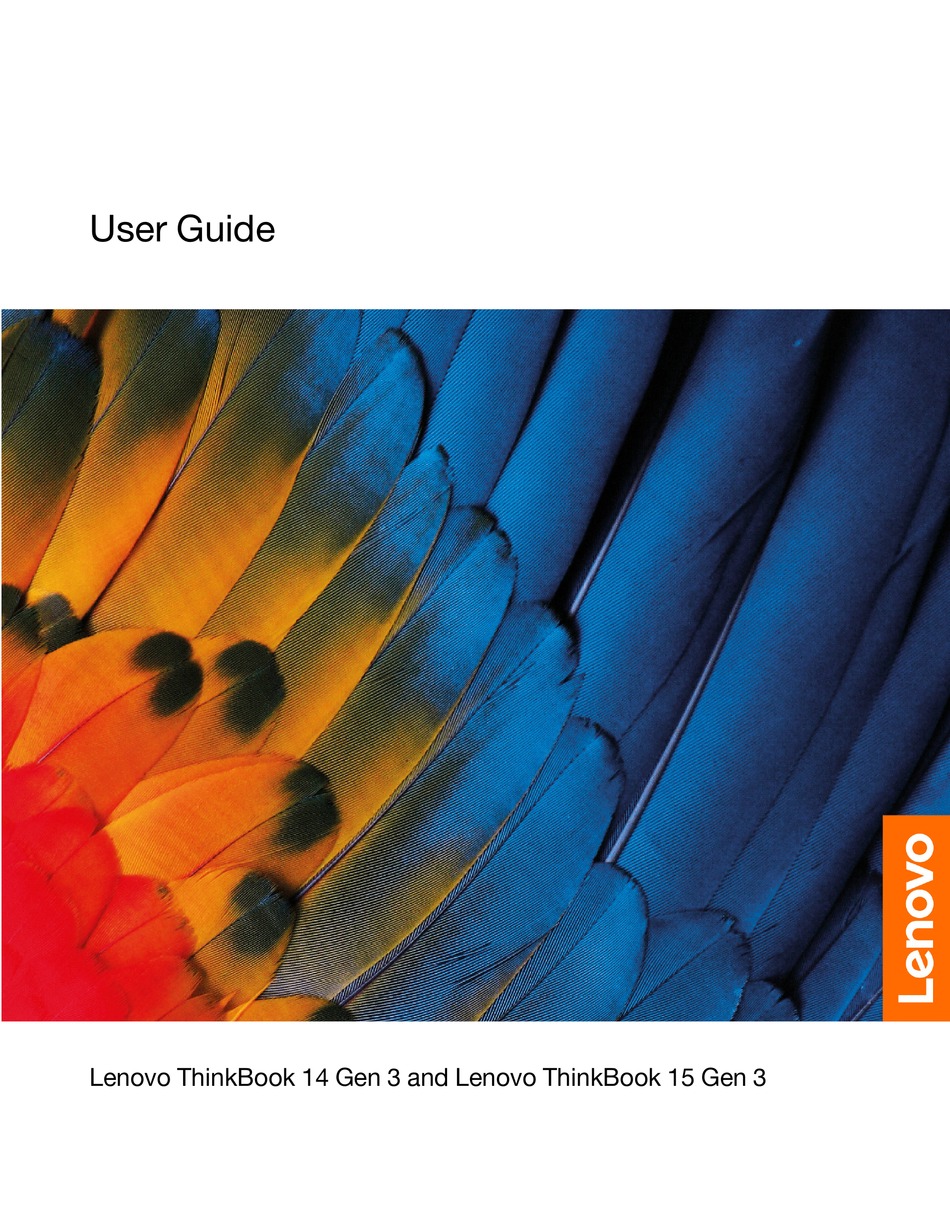 LENOVO THINKBOOK 14 GEN 3 USER MANUAL Pdf Download  ManualsLib