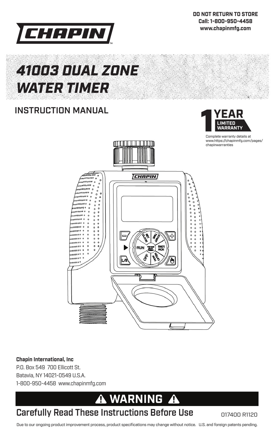 CHAPIN 41003 INSTRUCTION MANUAL Pdf Download ManualsLib
