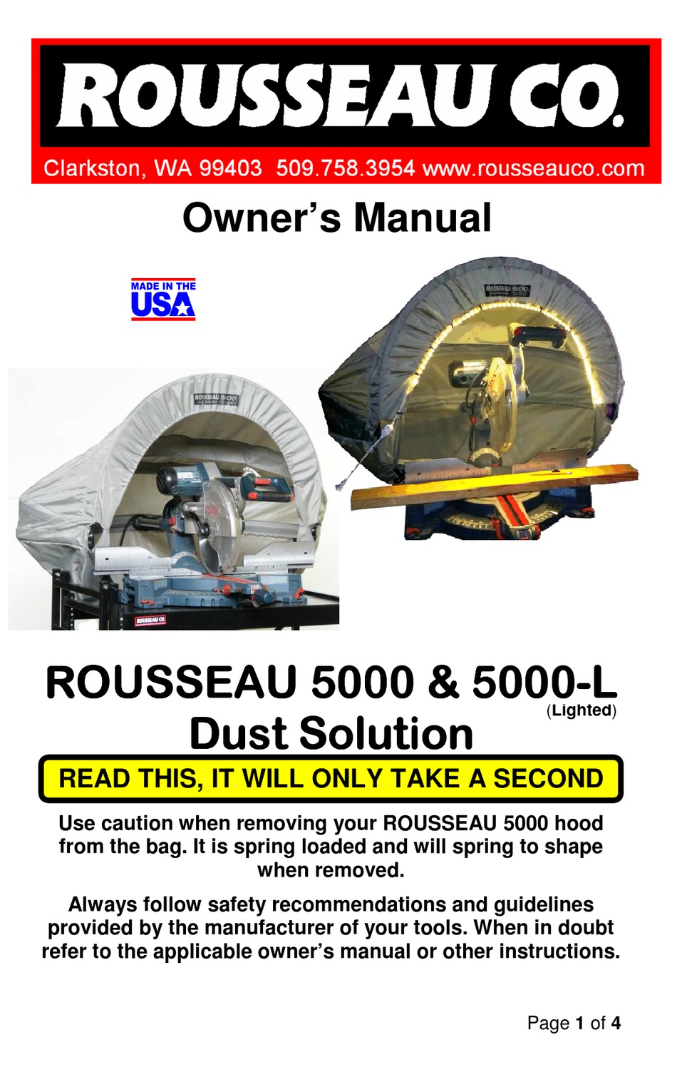 ROUSSEAU 5000 OWNER