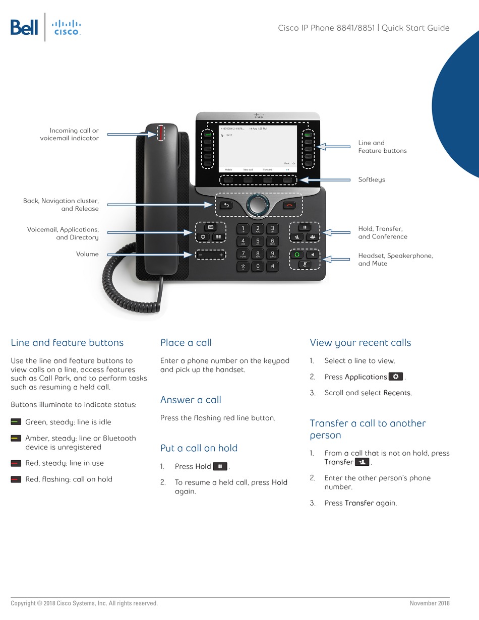 CISCO 8841 QUICK START MANUAL Pdf Download | ManualsLib