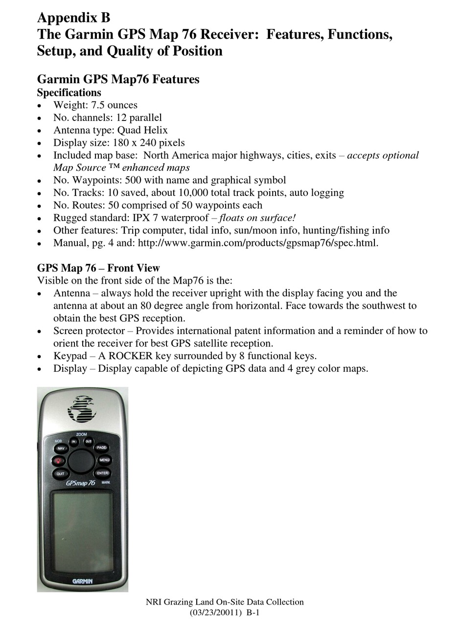 GARMIN GPS MAP 76 MANUAL Pdf Download ManualsLib