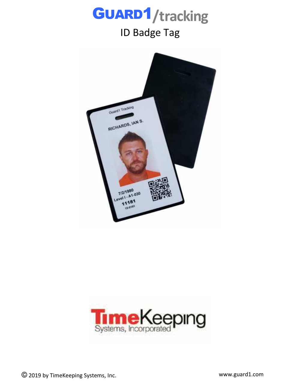 TIMEKEEPING GUARD1 TRACKING TAG008 QUICK START MANUAL Pdf Download