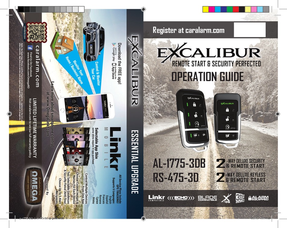 EXCALIBUR AL-1775-3DB OPERATION MANUAL Pdf Download | ManualsLib