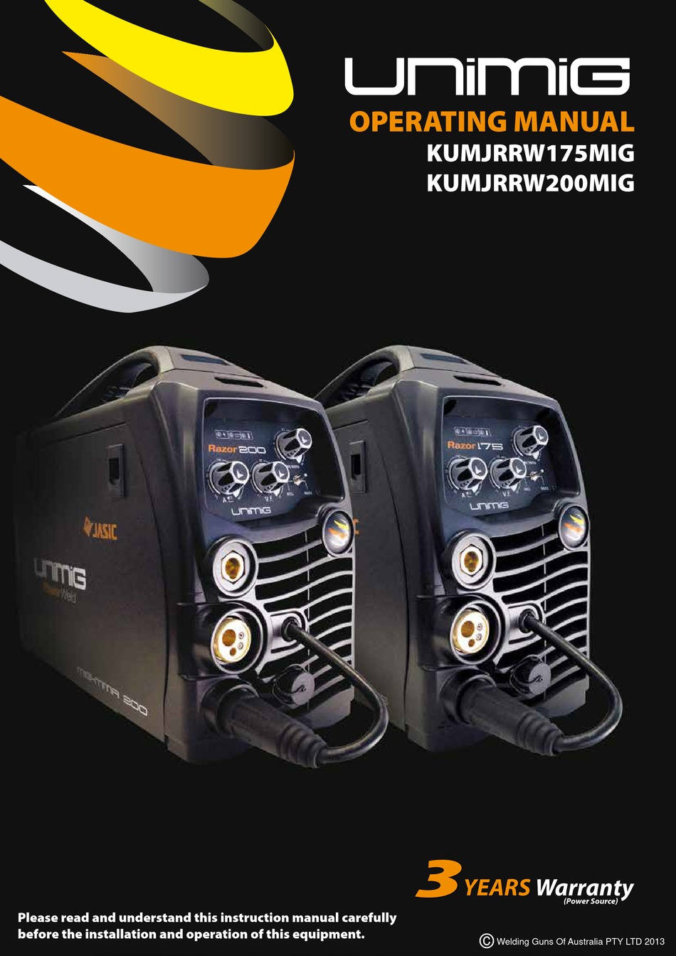 UNIMIG KUMJRRW175MIG OPERATING MANUAL Pdf Download ManualsLib