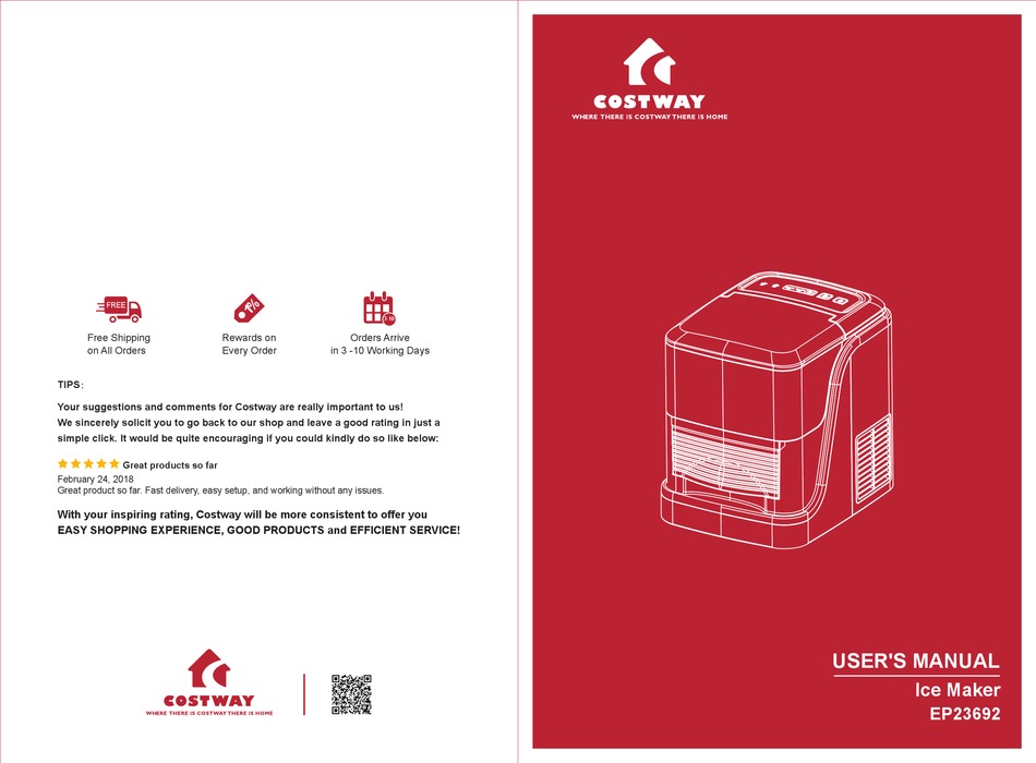 COSTWAY EP23692 USER MANUAL Pdf Download ManualsLib