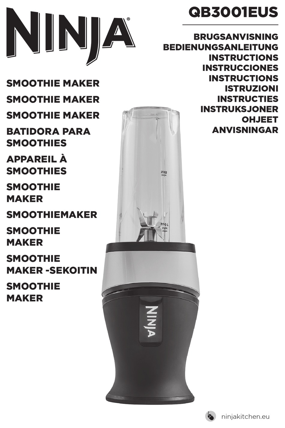 NINJA QB3001EUS INSTRUCTIONS MANUAL Pdf Download ManualsLib