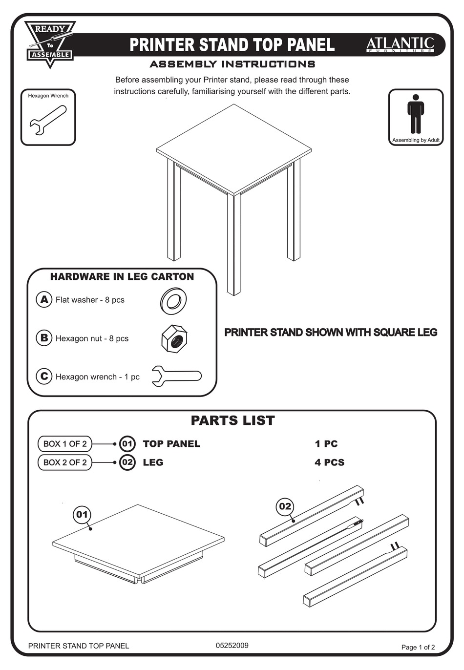 ATLANTIC FURNITURE LEXI ASSEMBLY INSTRUCTIONS Pdf Download ManualsLib