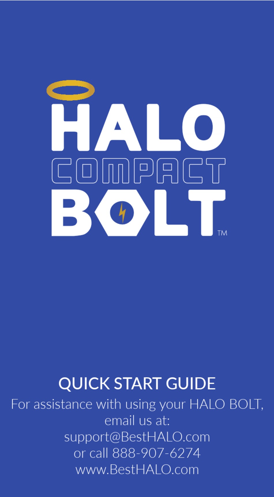 HALO BOLT COMPACT QUICK START MANUAL Pdf Download ManualsLib