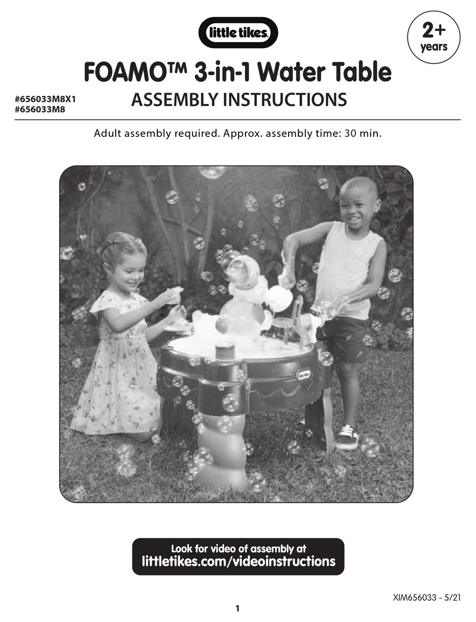 LITTLE TIKES FOAMO ASSEMBLY INSTRUCTIONS MANUAL Pdf Download ManualsLib
