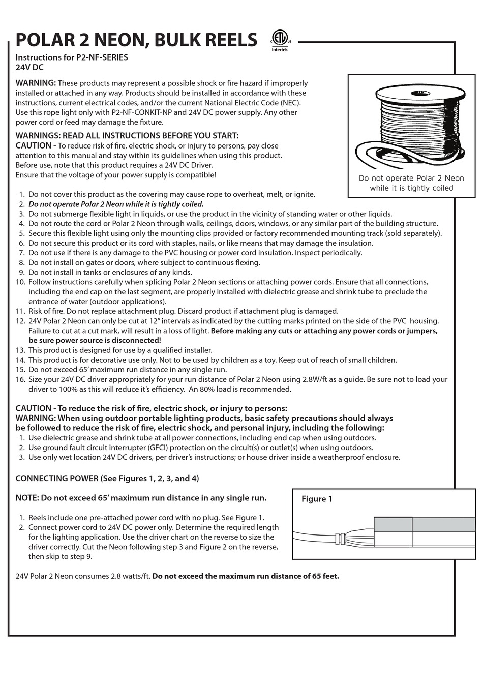 LEDSPOT P2-NF SERIES INSTRUCTIONS Pdf Download | ManualsLib