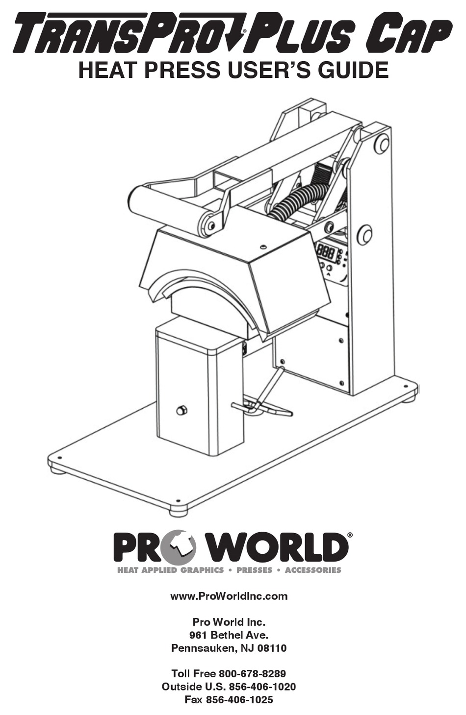 PRO WORLD TRANSPRO PLUS CAP USER MANUAL Pdf Download ManualsLib