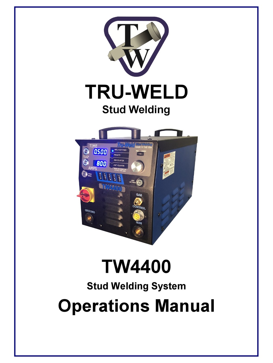 TRUWELD TW4400 OPERATION MANUAL Pdf Download ManualsLib