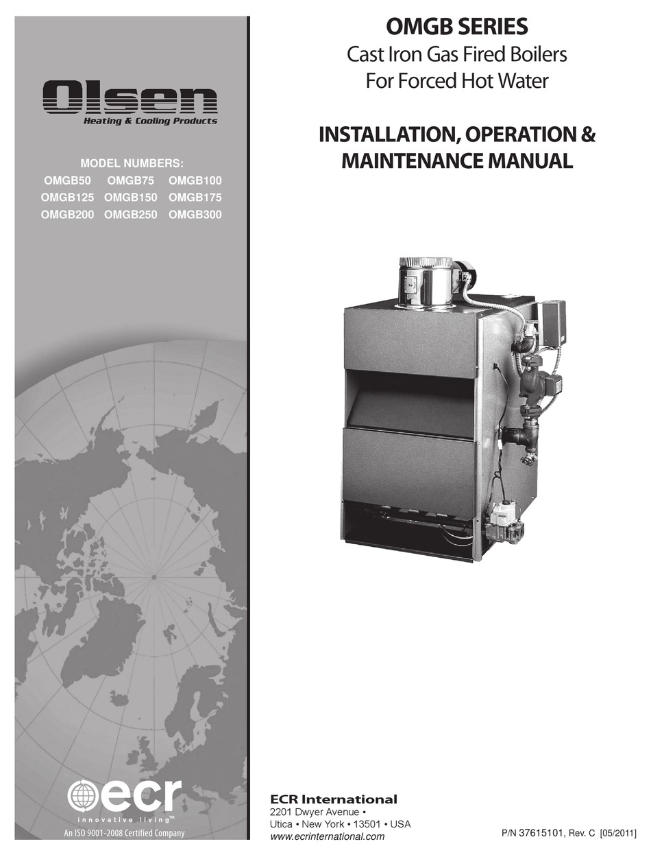 UTICA BOILERS OMGB SERIES INSTALLATION, OPERATION & MANINTENANCE MANUAL ...