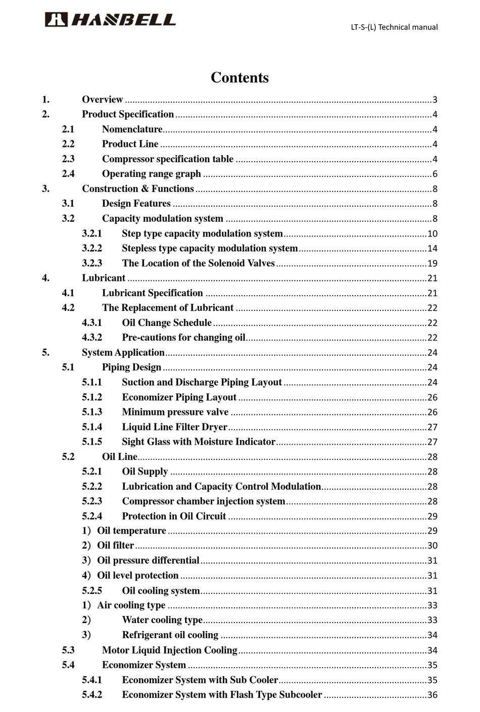 HANBELL LT-S SERIES TECHNICAL MANUAL Pdf Download | ManualsLib