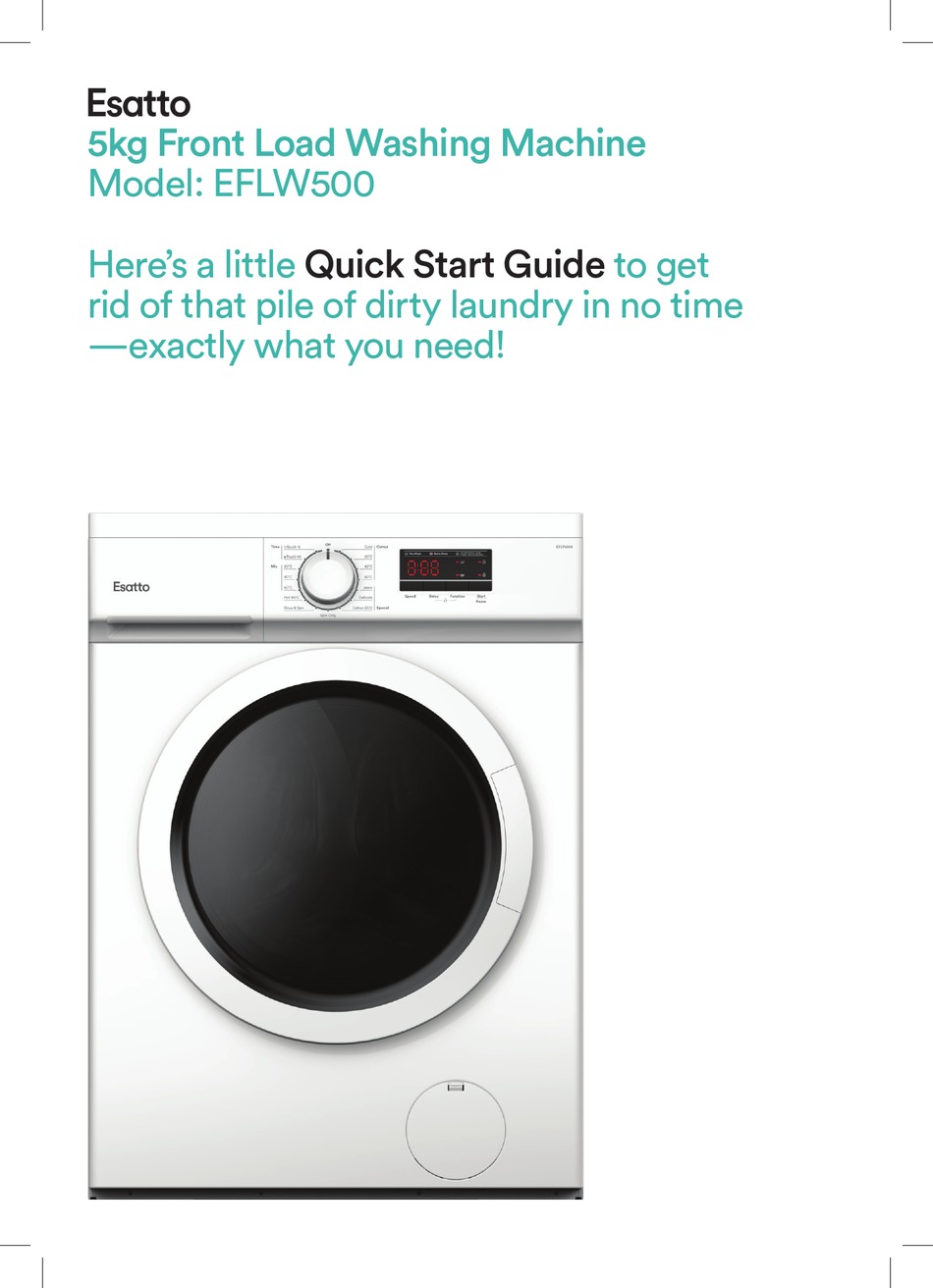 ESATTO EFLW500 QUICK START MANUAL Pdf Download ManualsLib