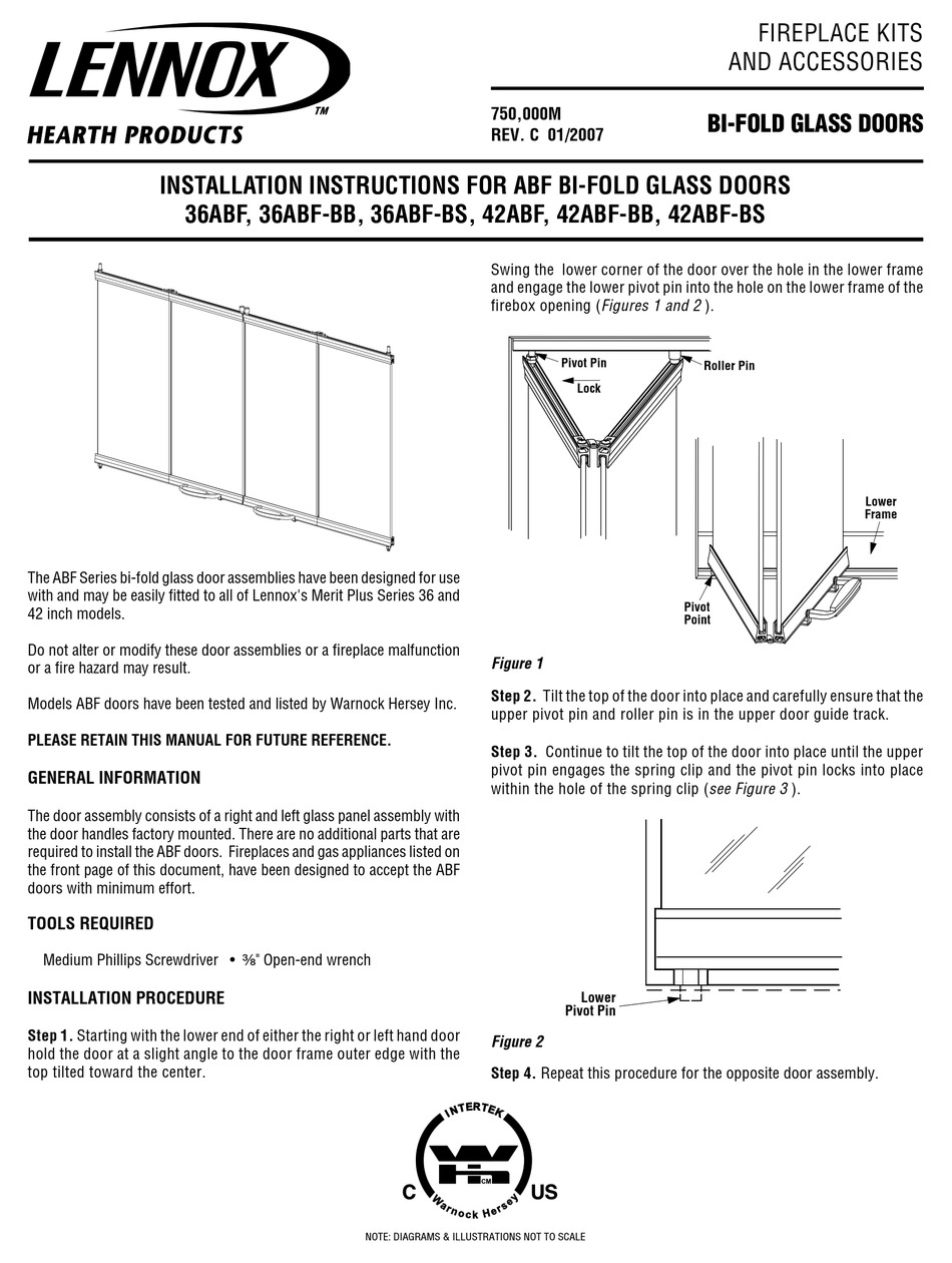 LENNOX HEARTH PRODUCTS 36ABF INSTALLATION INSTRUCTIONS Pdf Download