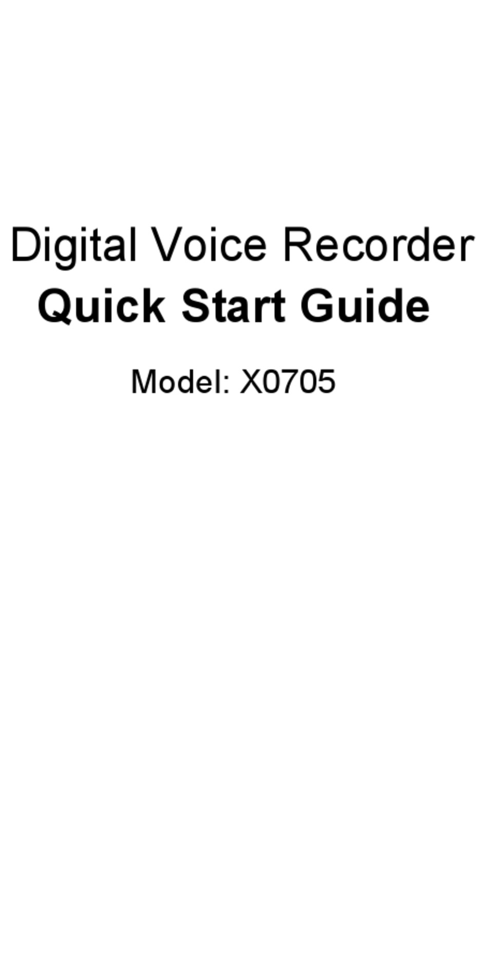 ALTRONICS X0705 QUICK START MANUAL Pdf Download ManualsLib