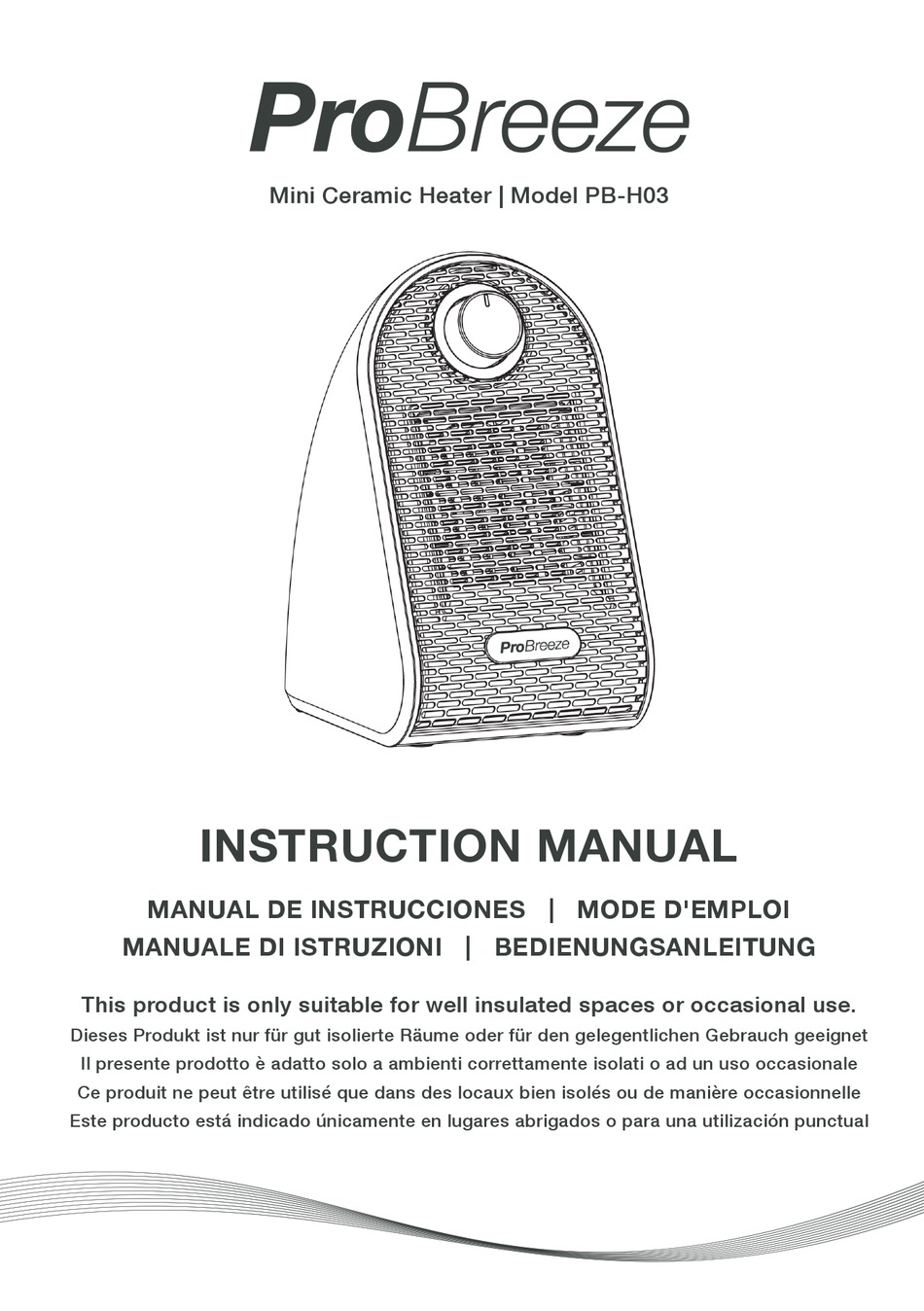 PROBREEZE PBH03 INSTRUCTION MANUAL Pdf Download ManualsLib