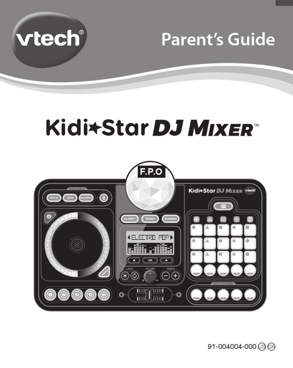 VTECH KIDI STAR DJ MIXER PARENTS