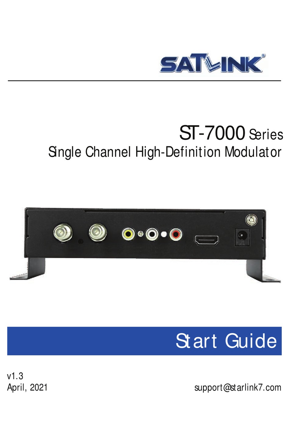STARLINK ST7000 SERIES START MANUAL Pdf Download ManualsLib