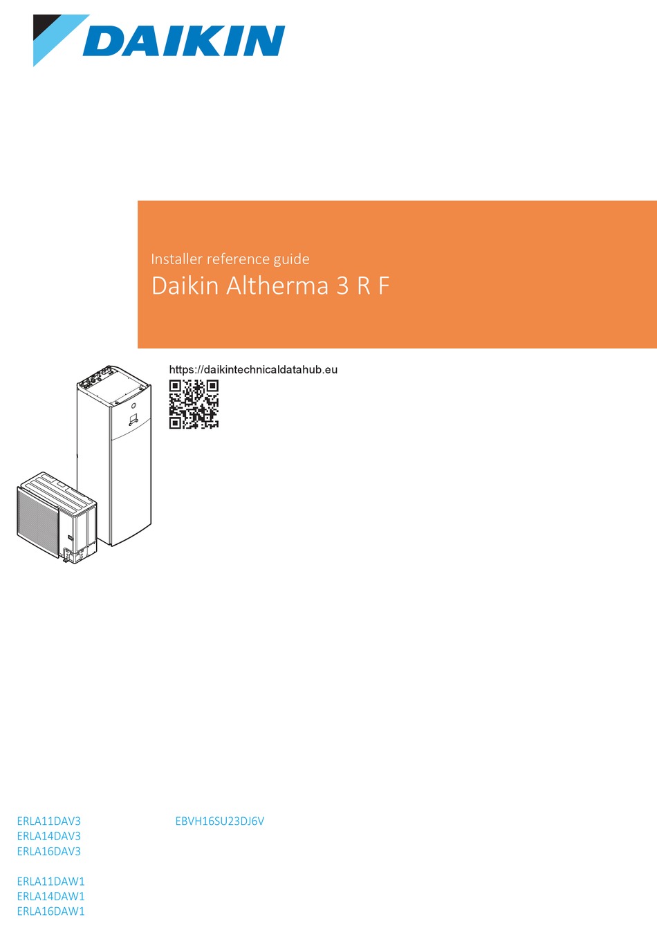 DAIKIN ALTHERMA 3 R F INSTALLER'S