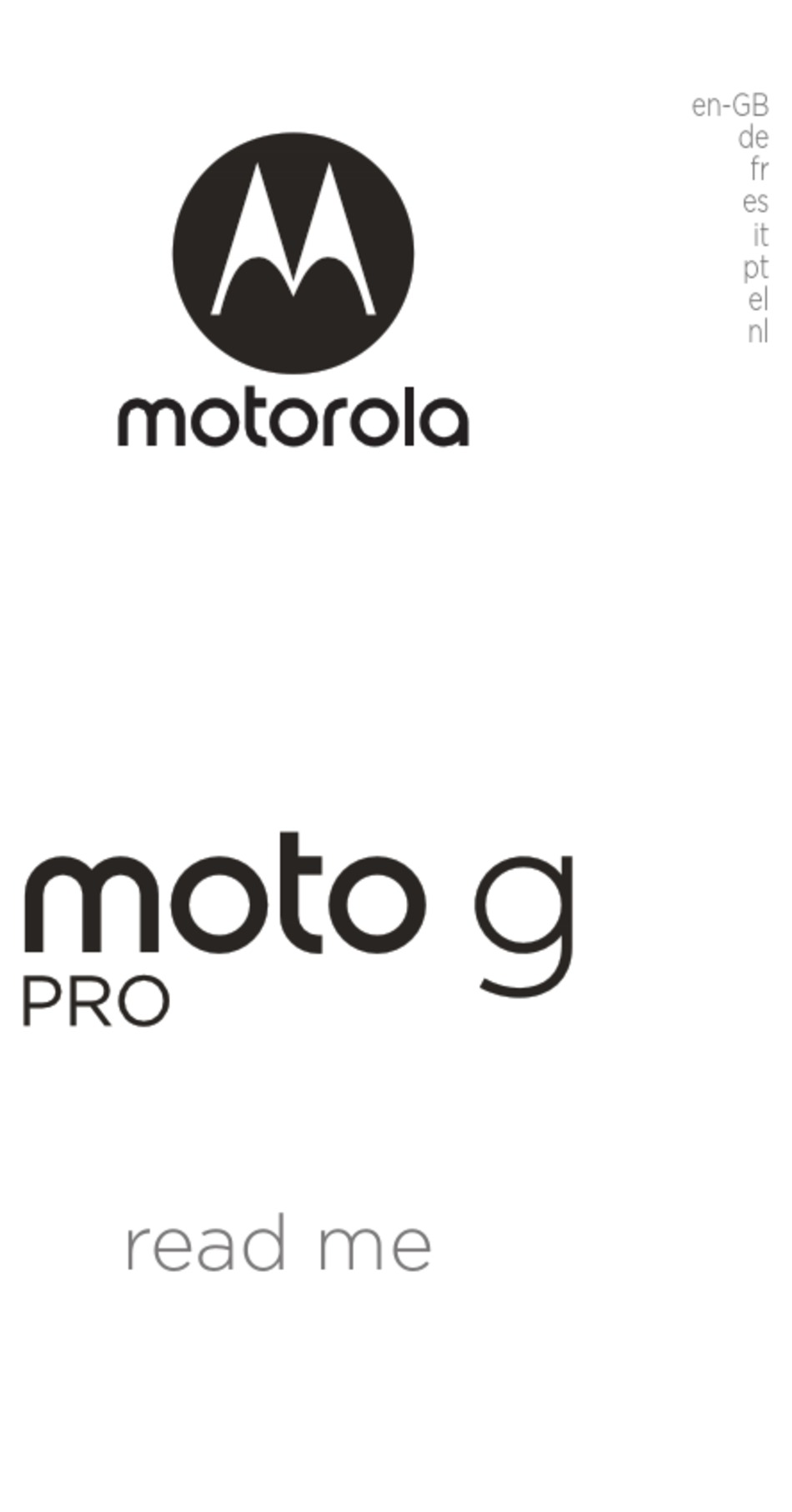 MOTOROLA MOTO G PRO READ ME Pdf Download ManualsLib