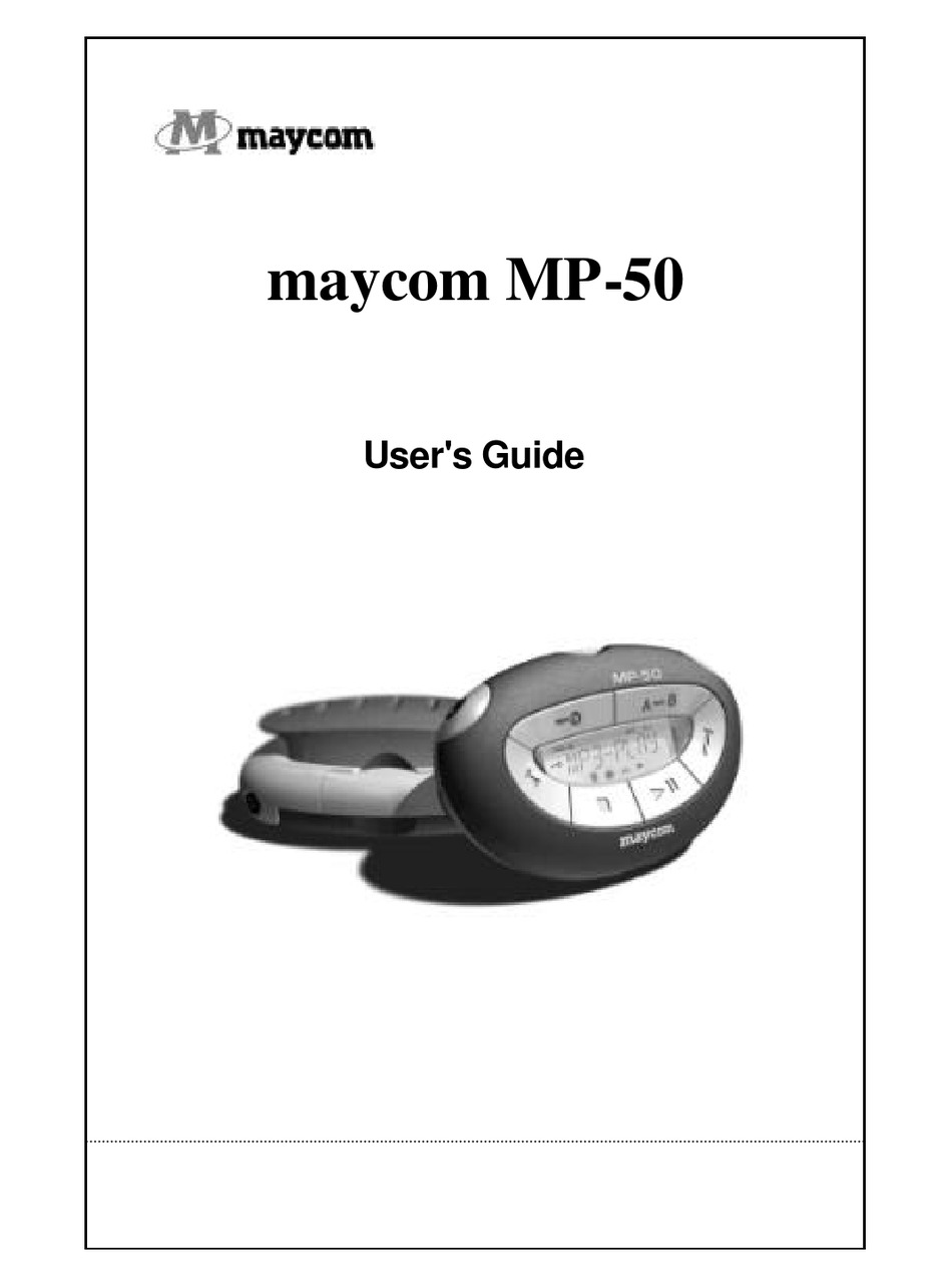 maycom-mp-50-user-manual-pdf-download-manualslib