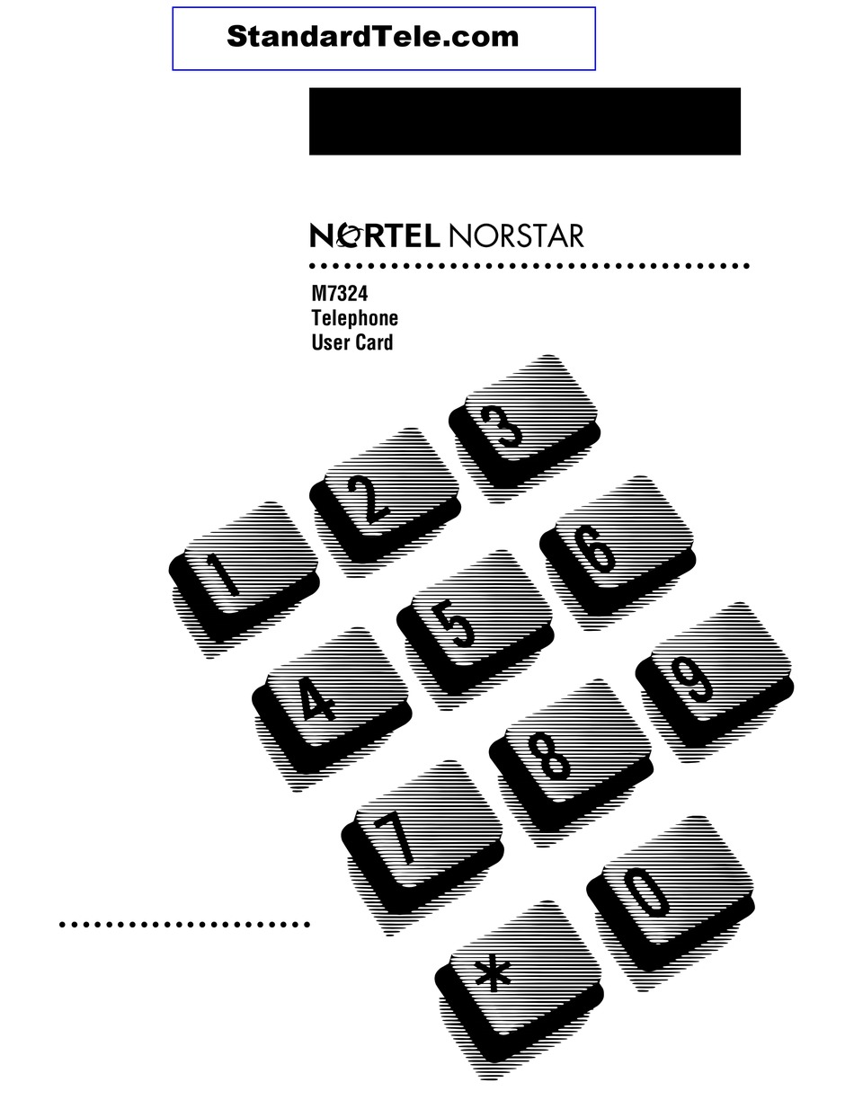 Nortel M7324 Name Template Printables