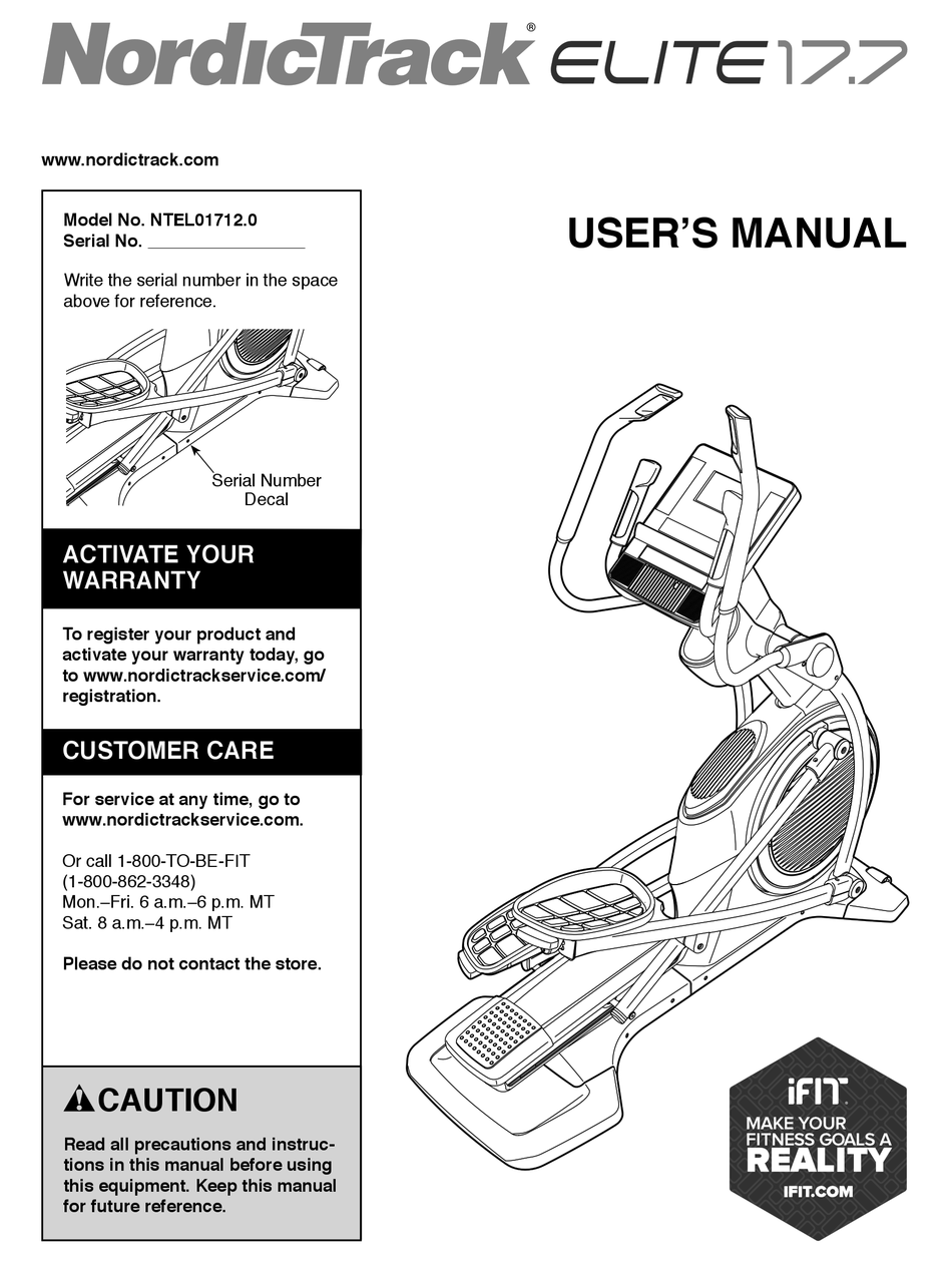 nordictrack vr21 manual