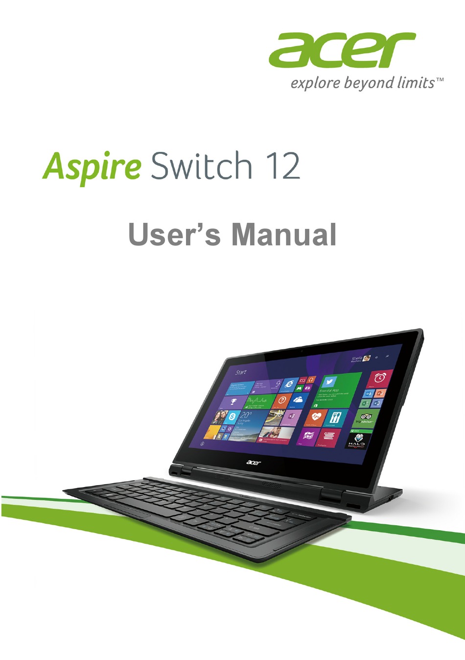 ACER ASPIRE SWITCH 12 USER MANUAL Pdf Download | ManualsLib