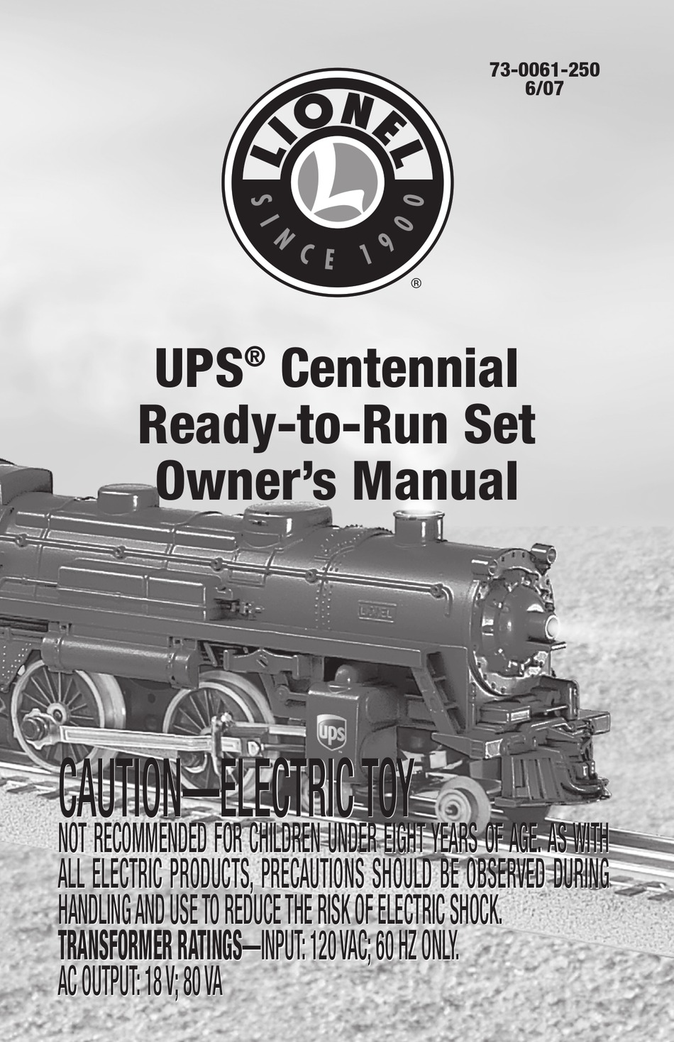 Lionel ups centennial train hot sale set