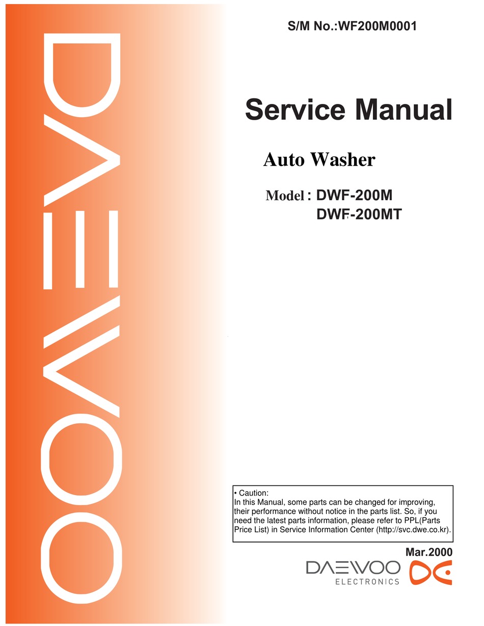 Daewoo service manual