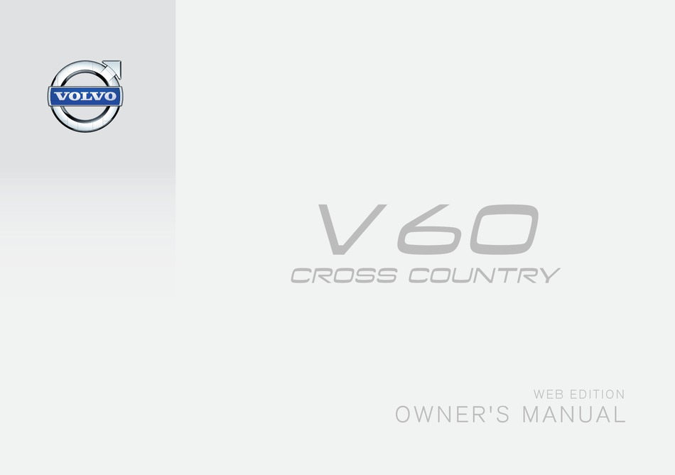 VOLVO V60 CROSS COUNTRY OWNER'S MANUAL Pdf Download ManualsLib