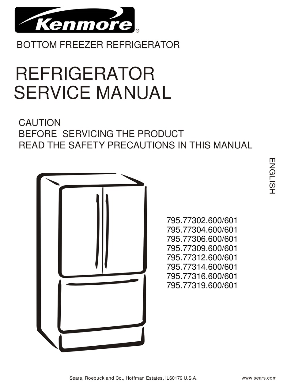 kenmore refrigerator model 795 ice maker