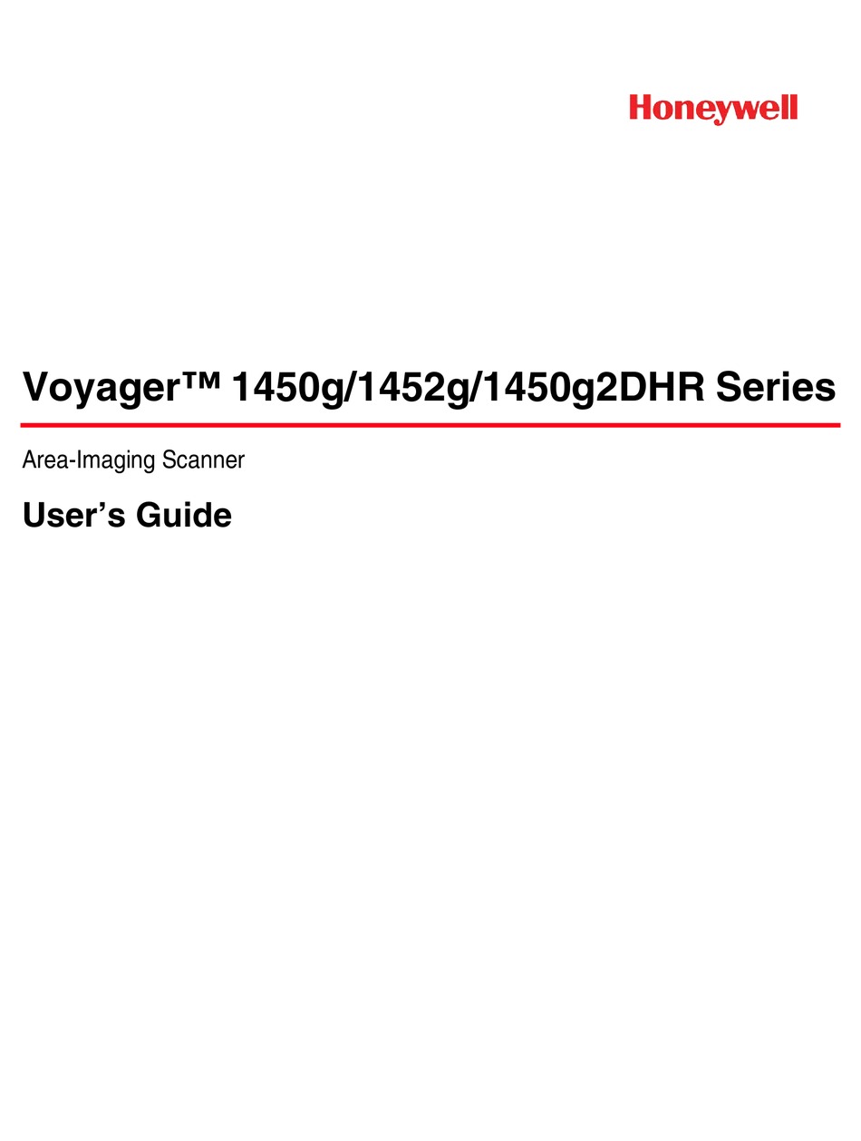 honeywell barcode scanner 1450g manual