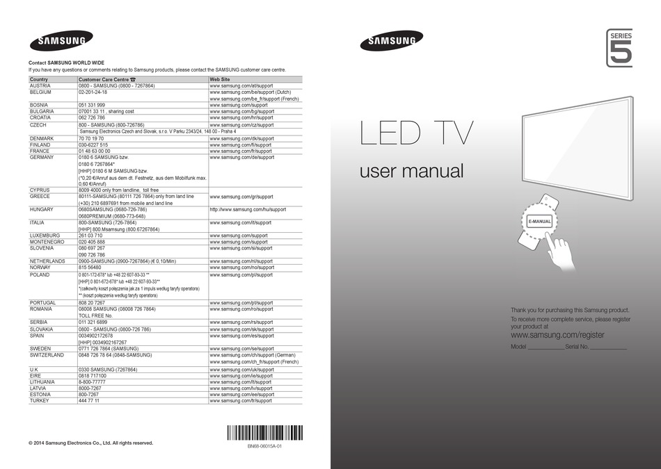 SAMSUNG UE22H5670 USER MANUAL Pdf Download | ManualsLib