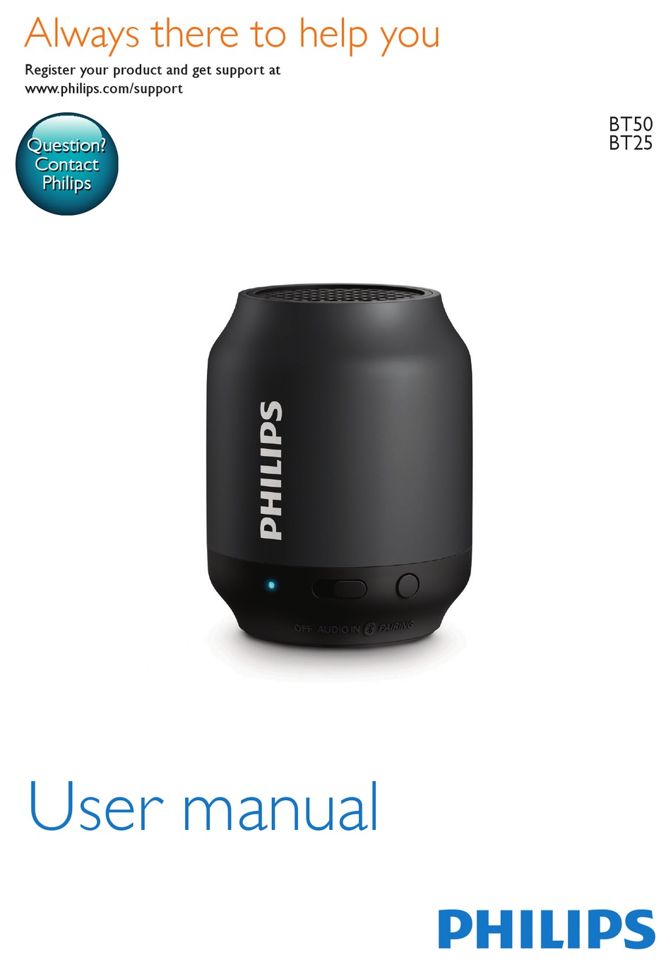 PHILIPS BT50 USER MANUAL Pdf Download | ManualsLib