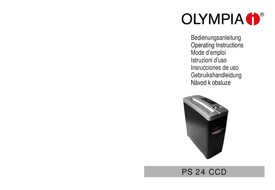 olympia-ps-24-ccd-operating-instructions-manual-pdf-download-manualslib