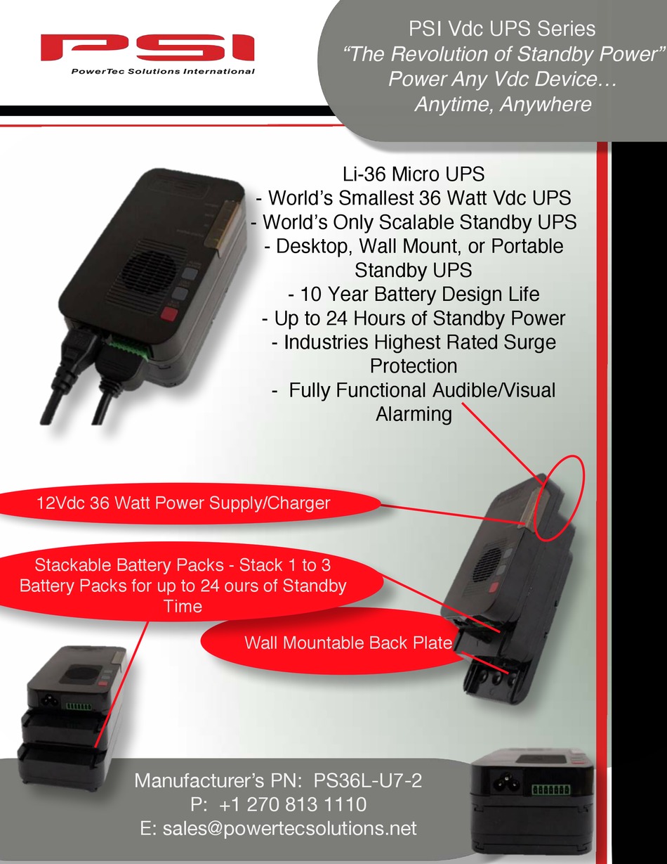 PSI LI-36 USER MANUAL Pdf Download | ManualsLib