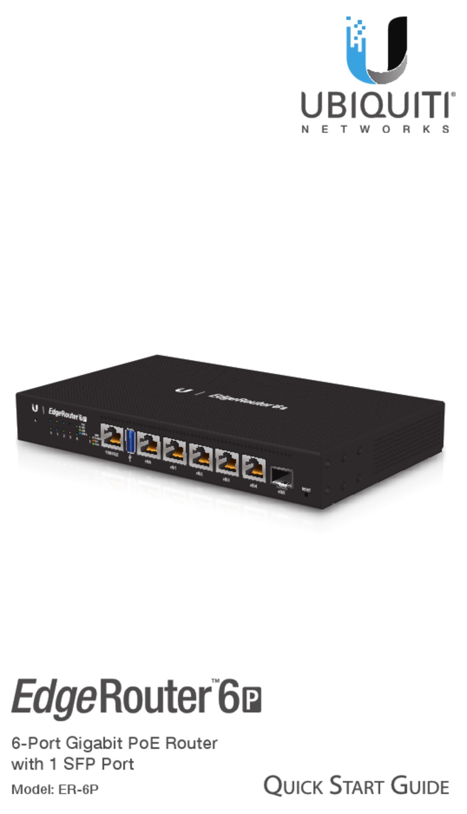 UBIQUITI EDGEROUTER 6P QUICK START MANUAL Pdf Download ManualsLib