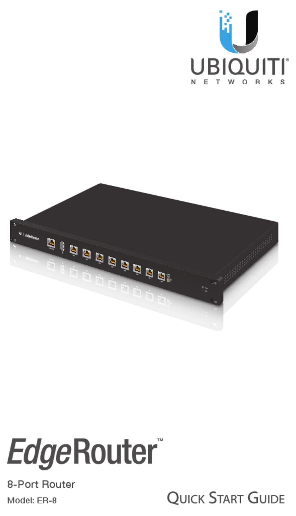 UBIQUITI EDGEROUTER ER8 QUICK START MANUAL Pdf Download ManualsLib