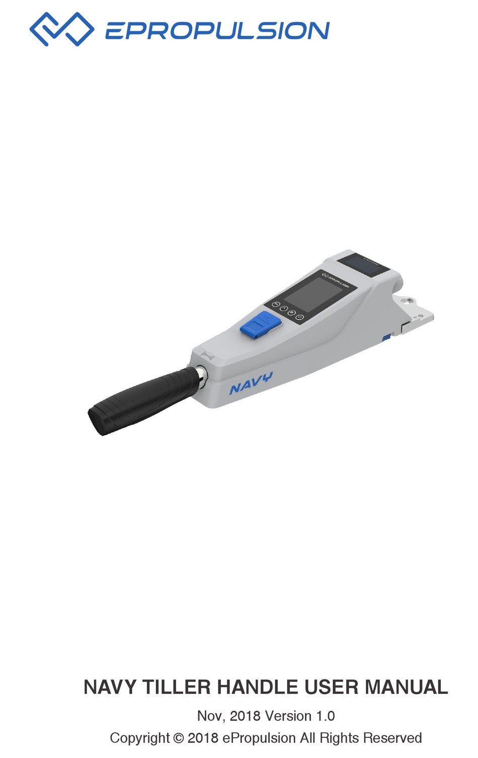 EPROPULSION NAVY TILLER HANDLE USER MANUAL Pdf Download ManualsLib