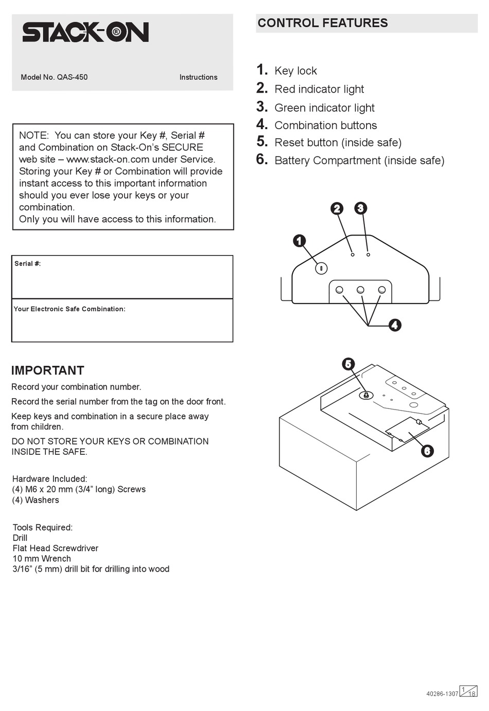 STACKON QAS450 INSTRUCTIONS MANUAL Pdf Download ManualsLib