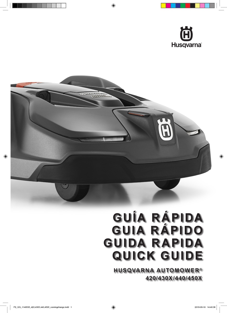 Husqvarna Automower Quick Manual Pdf Download Manualslib