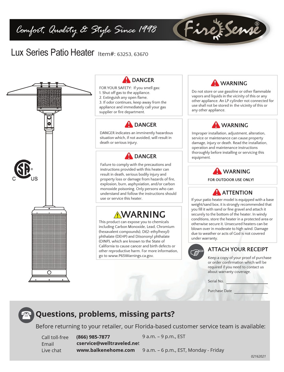 FIRE SENSE LUX SERIES MANUAL Pdf Download ManualsLib