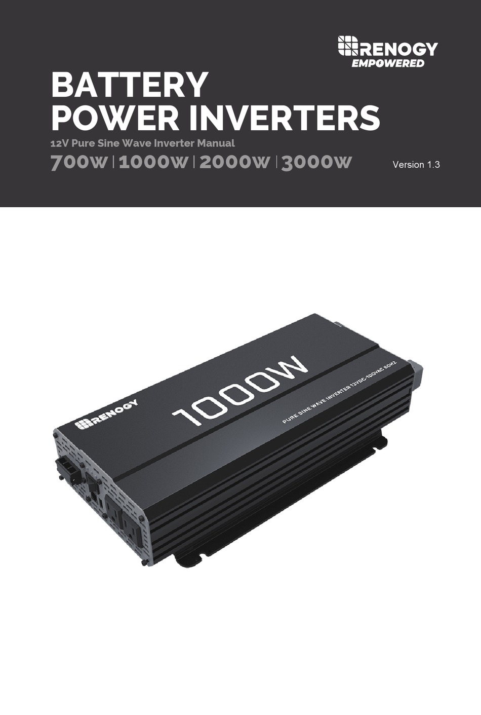 renogy 3000w inverter charger manual