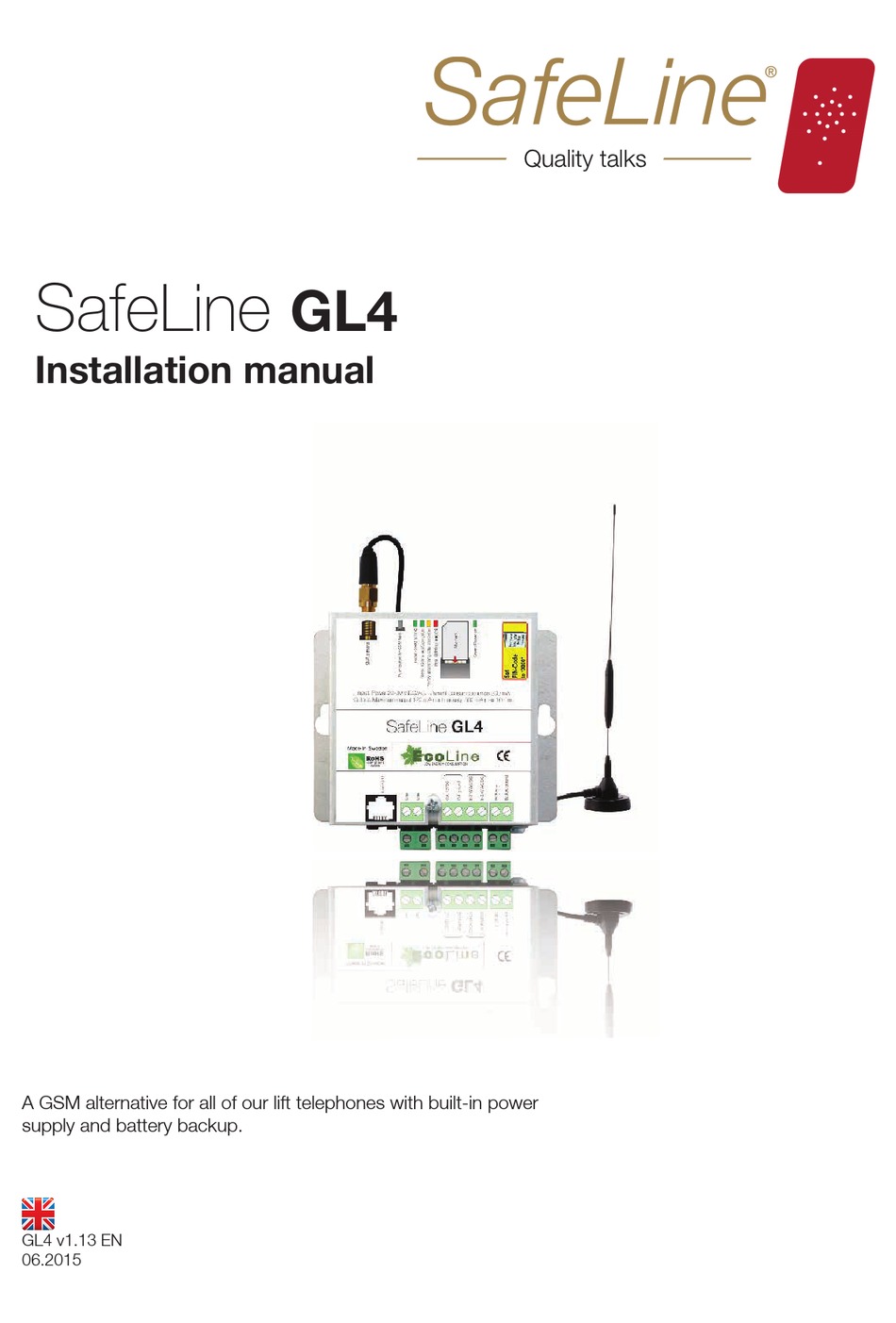 SAFELINE GL4 INSTALLATION MANUAL Pdf Download ManualsLib